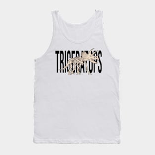 Triceratops Skeleton Dinosaur Tank Top